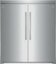Electrolux 66" Wide Side by Side 19 Cu. Ft. Stainless Steel All Refrigerator & 19 Cu. Ft. All Freezer Pair-0