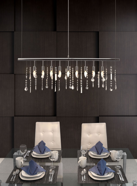 Zuo® Modern Shooting Stars Chrome Ceiling Lamp-1