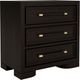 Riverside Furniture Lydia Dark Cabernet Three Drawer Nightstand-0