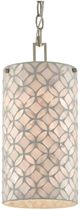 Currey & Company Ellison Antique Silver Leaf/Pearl Pendant Lighting-0