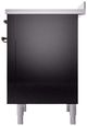 Ilve® Nostalgie II Series 36" Glossy Black Pro Style Induction Range-4