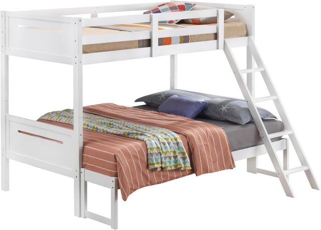 Coaster® Littleton White Twin/Full Bunk Bed-2