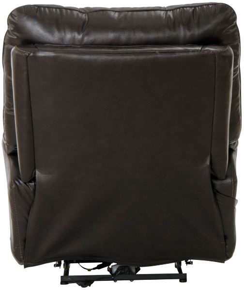 Catnapper® Naples Chocolate Power Headrest Recliner with Extended Ottoman-3