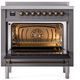 Ilve® Nostalgie II Series 36" Graphite Matte Pro Style Induction Range-2