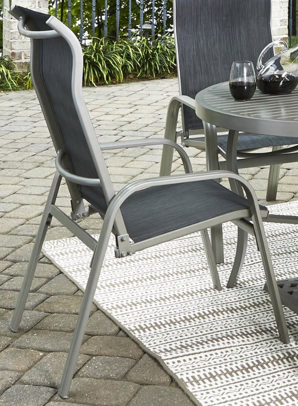 Homestyles® Captiva 5 Piece Gray Outdoor Dining Set with Umbrella-2