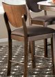 Furniture of America® Marina 2-Piece Dark Chocolate/Walnut Counter Side Chair Set-0