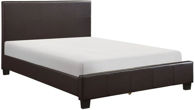 Homelegance® Lorenzi Dark Brown Eastern King Platform Bed-0