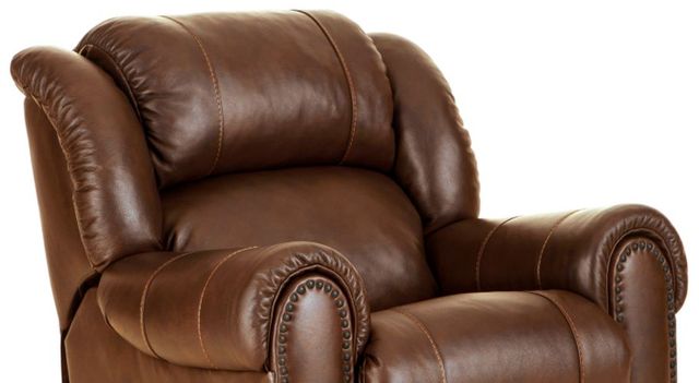 HomeStretch Laredo Cognac Leather Manual Rocker Recliner-1