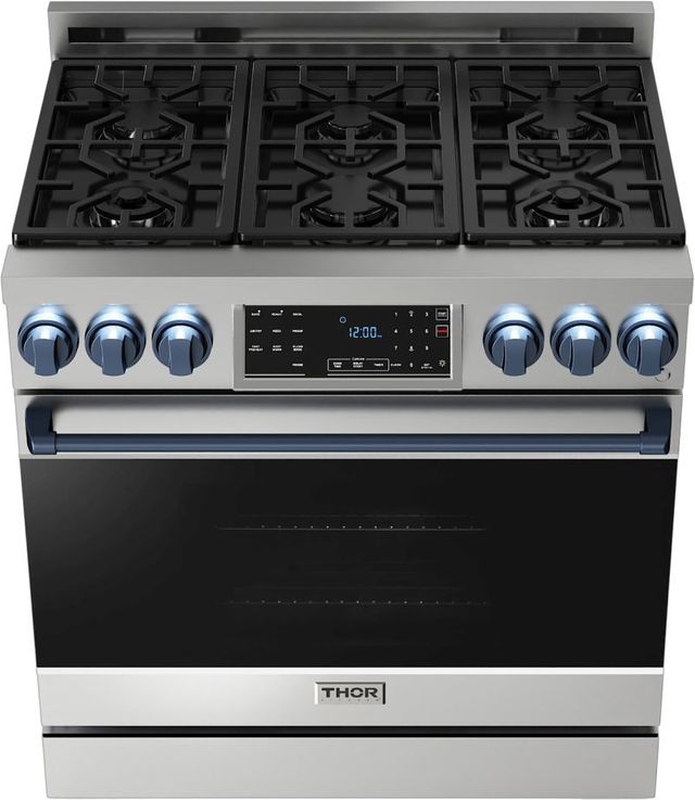 Thor Kitchen® Gordon Ramsay Series 36" Stainless Steel Pro Style Gas Range-1