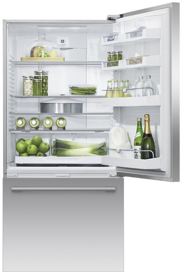 Fisher & Paykel Series 7 32 in. 17.5 Cu. Ft. Stainless Steel Bottom Freezer Refrigerator-1