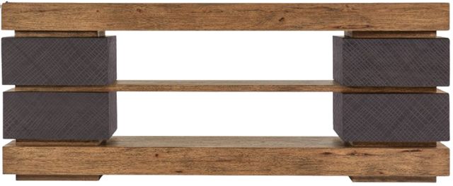 Hooker® Furniture Big Sky Furrowed Bark/Vintage Natural Entertainment Console-2