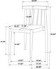Coaster® Cullen 2-Piece Black/Wheat Dining Side Chair Set-2