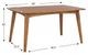 Winners Only® Portland Brown 60" Leg Dining Table-3