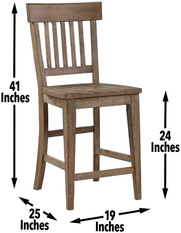 Steve Silver Co. Riverdale Driftwood Counter Stool-2