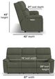 Flexsteel® Customizable Porter Power Reclining Sofa-2