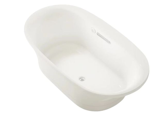 KOHLER® Underscore® Biscuit 66" x 36" Drop-In/Undermount Heated BubbleMassage™ Air Bath-0