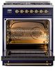 Ilve® Nostalgie II Series 30" Midnight Blue Pro Style Dual Fuel Range-2