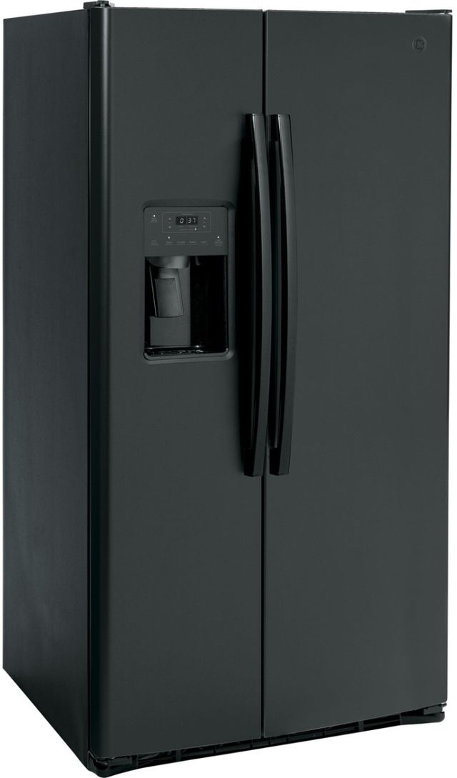 GE® 36" 25.3 Cu. Ft. Black Side-by-Side Refrigerator-3
