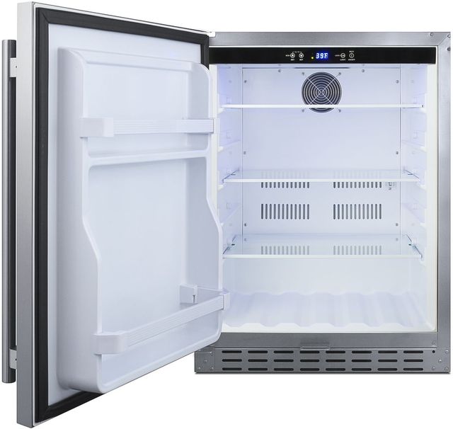 Summit® 4.2 Cu. Ft. Stainless Steel Outdoor Under The Counter Refrigerator-1