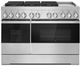 JennAir® NOIR™ 48" Stainless Steel Pro Style Dual Fuel Range-0