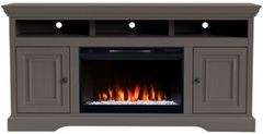 Legends Home Charleston Gray 64" Fireplace Console