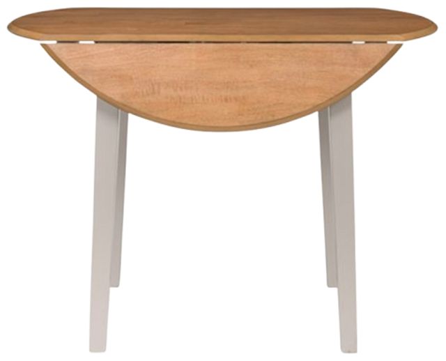 Signature Design by Ashley® Gesthaven Gray/Natural Round Drop Leaf Table-4