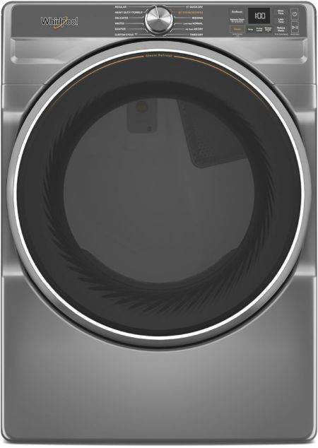 Whirlpool® 7.4 Cu. Ft. Core Silver Front Load Gas Dryer-0