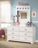 Signature Design by Ashley® Lulu 3-Piece White Full Panel Headboard Set-5