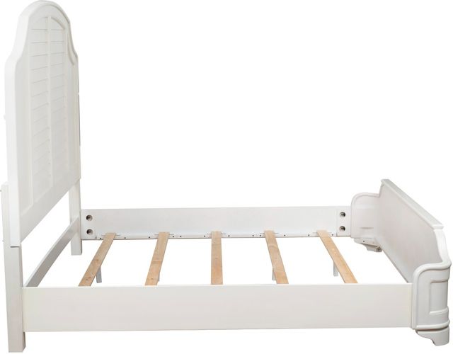 Powell® Naples Antique White King Panel Bed-4