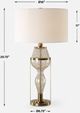 Uttermost® Out Of Time Gray/Seeded Glass Table Lamp-2