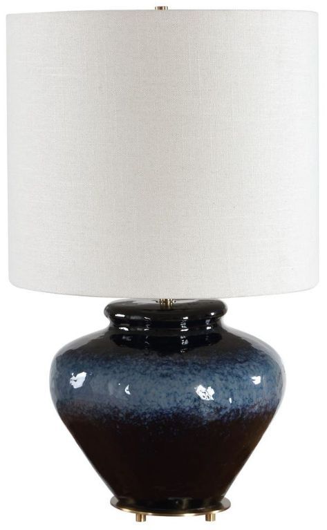Uttermost® Andrus Blue Glaze Table Lamp-3