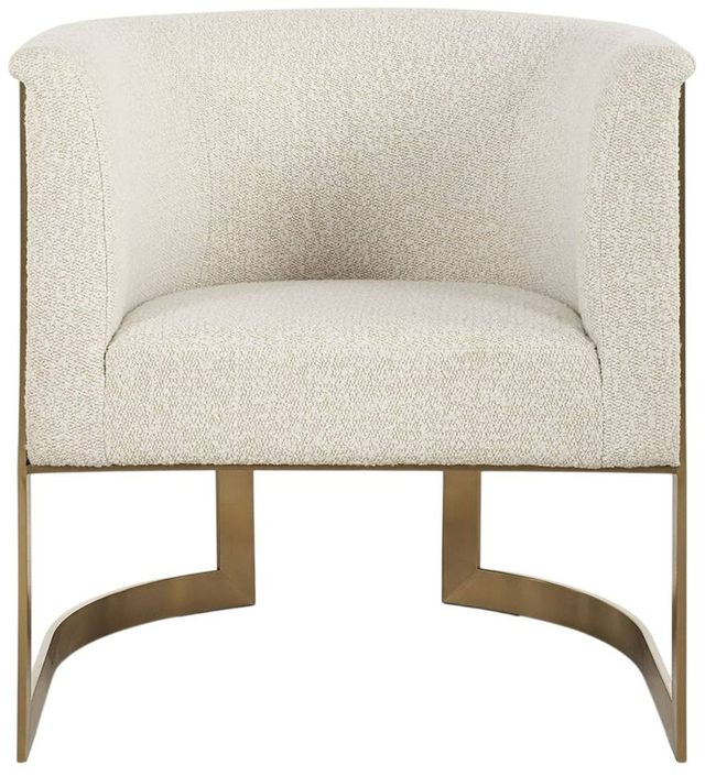 Uttermost® Bellina Driftwood Tan/Gold Accent Chair-3