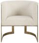 Uttermost® Bellina Driftwood Tan/Gold Accent Chair-3