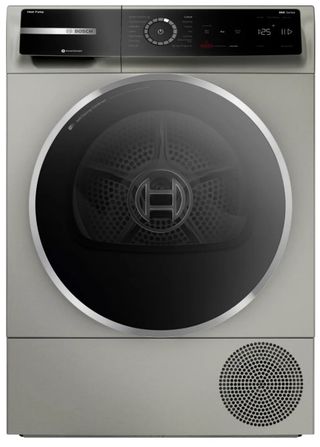 Bosch® 800 Series 4.0 Cu. Ft Pearl Steel Front Load Ventless Electric Dryer