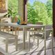 Uttermost® Kirkham Wheat Wooden Indoor-Outdoor Dining Table-1