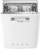 Smeg Retro-Style 24" White Built In Dishwasher-0
