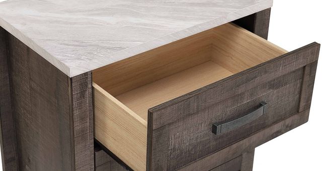 Mazin Furniture Beowulf Rustic Grey Nightstand-3