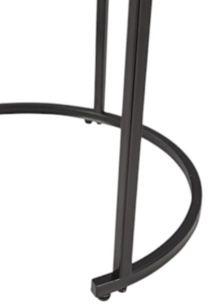 Signature Design by Ashley® Jusmour 4-Piece White Occasional Nesting Table Set with Black Base-2