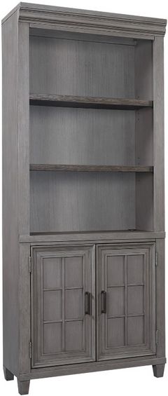 aspenhome® Caraway Aged Slate Door Bookcase