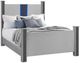 Global Furniture USA Logan 4-Piece Silver Queen Panel Bedroom Set-1