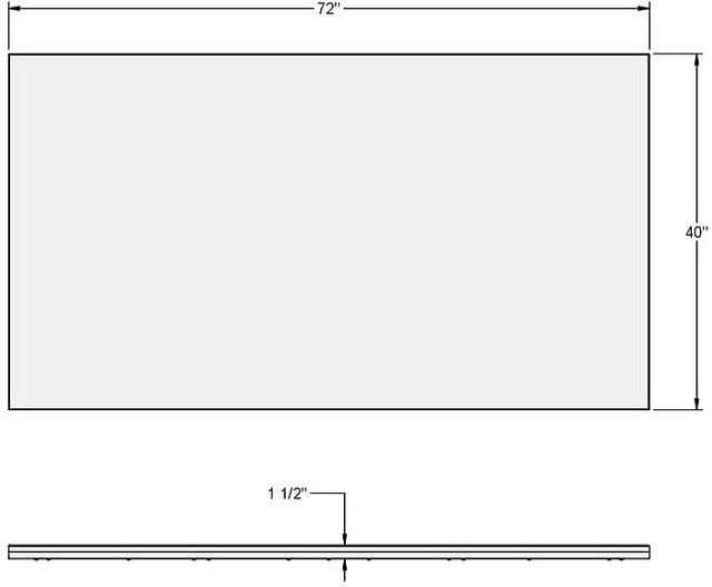 Amisco Customizable Ascencio 72" Rectangular Dining Table with 1" Birch Veneer Top-1