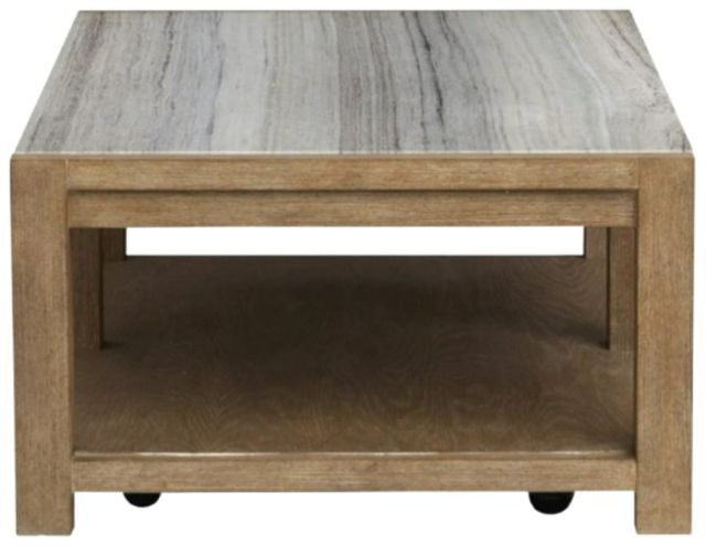 Magnussen Home® Plum Creek Sierra Brown Rectangular Cocktail Table with Casters-2