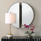 Uttermost® Hanover Dark Bronze Divided Round Mirror-1