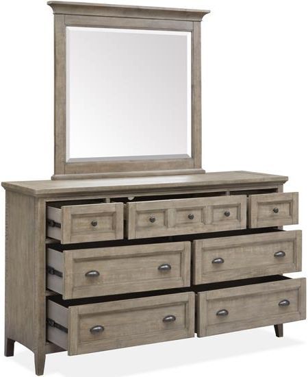 Magnussen Home® Paxton Place Dovetail Grey Landscape Mirror-3