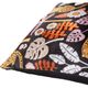 Surya Safari Bright Orange 20"x20" Toss Pillow with Down Insert-1