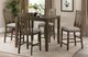 American Wholesale Furniture Everett 5-Piece Brown Counter Height Table Set-1