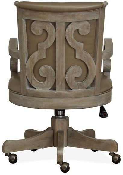 Magnussen Home® Tinley Park Dovetail Grey Swivel Chair-1