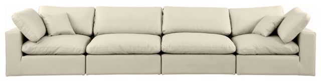 Meridian Furniture Comfy 4-Piece Cream 40" Modular Sectional-1