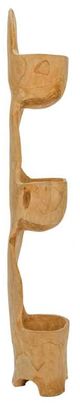 A & B Home Natural Brown 49" Display Rack with Three Tiers-1