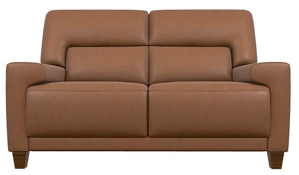 La-Z-Boy® Draper Oak Leather Loveseat-1